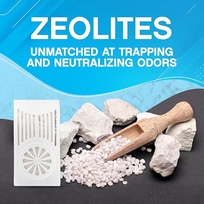 NonScents Refrigerator Deodorizer – Odor Eliminator for Fridge & Freezer – Outshines Baking Soda & Deodorizer with Activated Charcoal – Unscented & Long-Lasting, Freshen Refrigerator (2-Count)