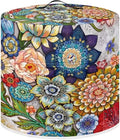 Dust Cover for 3 Quart Pressure Cooker Air Fryer Rice Cooker Kitchen Appliance Dust Covers with Storage Pockets Dust-proof Washable, Blooming Flower