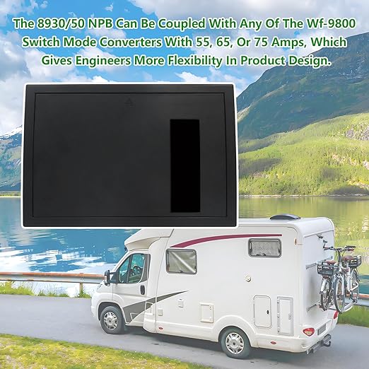 RV Electrical Panel Wf-8930/50NPB, 50 Amp AC Distribution Center, 27 Circuits, Plastic & Polycarbonate (PC) Material
