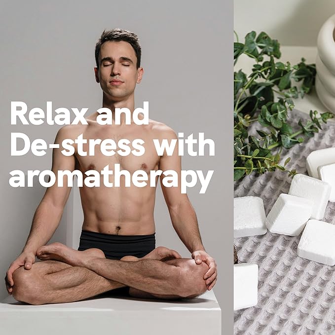 Sport Shower Steamers - Made in USA with Natural Lavender Essential Oil, Aromatherapy, Stress and Sinus Relief, Muscle Recovery for Athletes, Best Birthday and Valentines Day Gifts for Runners