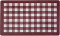 Anti-Fatigue Floor Comfort Mat - 18 x 30 Inch (Buffalo Check Burgundy) - Waterproof Non-Slip Rug - Easy to Clean Cushioned Mat for Kitchen, Bathroom, Standing Desk & Office - Achim Home Decor