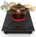 VBGK Electric Cooktop,110V Electric Stove Top,Single Burner Electric Cooktop LED Touch Control,9 Power Levels, Kids Lock &Timer,Overheat Protection,2000W Portable Burner