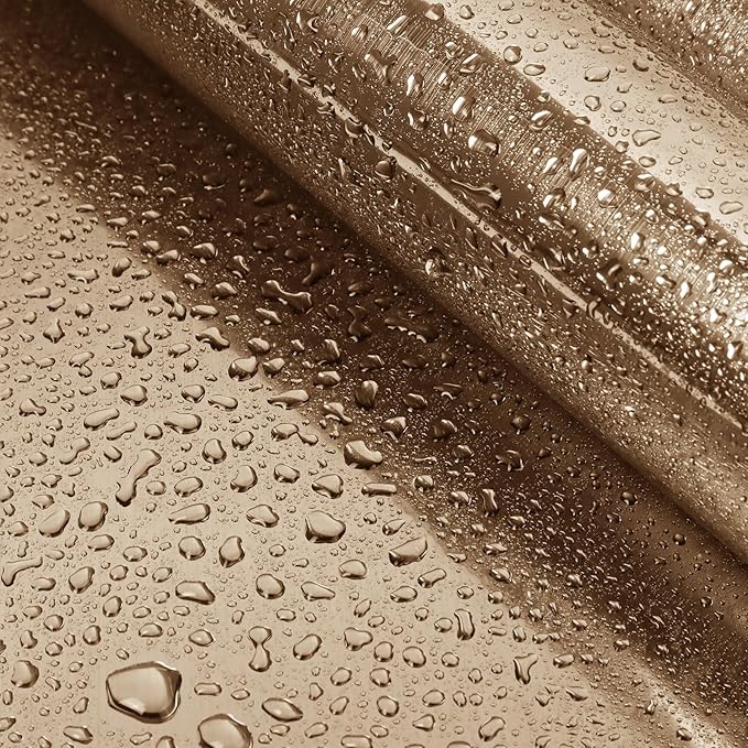 Hopepak Gold Peel and Stick Wallpaper - Metallic Gold Contact Paper, Stainless Steel, Waterproof for DIY Cabinet Decor - 17.3''x78.7''
