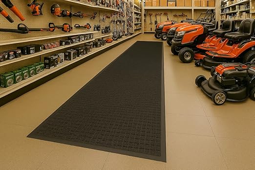 Guardian WaterGuard Indoor/Outdoor Wiper Scraper Floor Mat, Rubber/Nylon, 4'x20', Charcoal