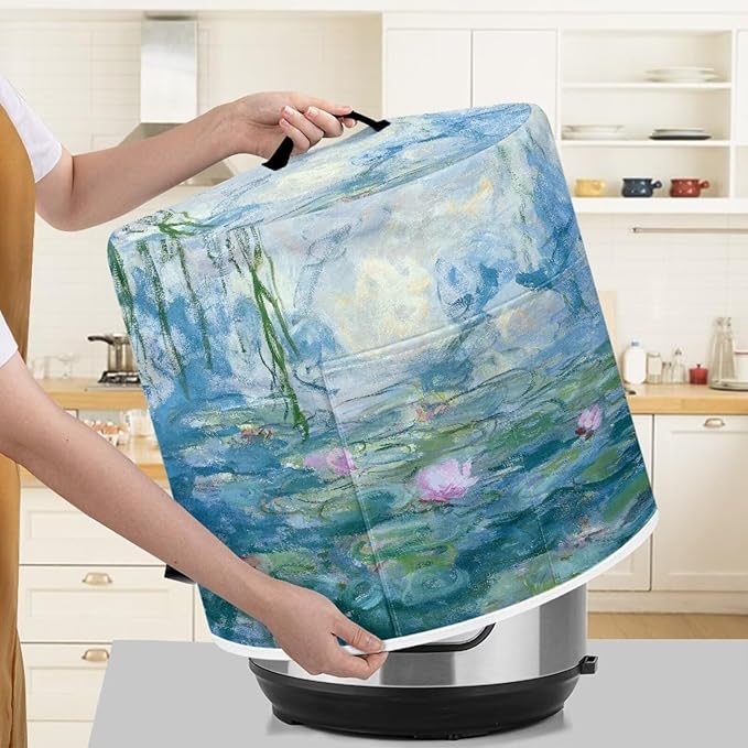 Art Starry Night Pressure Cooker Cover, 8 Quart, Durable Polyester, Water Repellent, Blue
