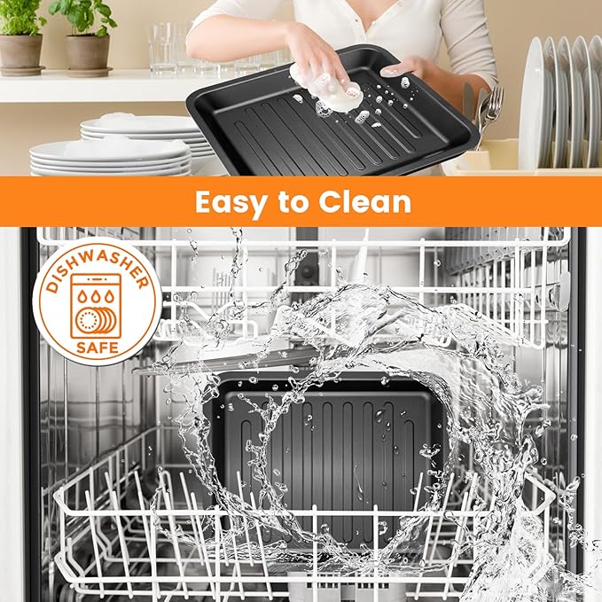 Air Fryer Replacement Parts for COSORI 13 in 1 CS130-CFH CS130-AO 12 in 1 CO130-AO 32Qt Air Fryer Toaster Oven Combo, Air Fryer Rack Accessories Grill Pan Grill Plate Crisper Plate Tray