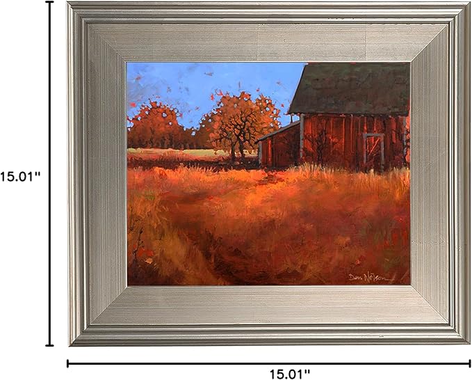 Creative Mark Plein Air Style Frame, Hand Leafed Silver, 10x10-2.75" Wide Moulding with 1/2" Rabbet Depth, Open Back W/O Glazing, Museum Quality, For Art Panels, Stretched Canvas, Pictures & More