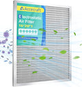 16x20x1 Electrostatic Air Filter, Washable & Reusable Aluminum AC/HVAC Furnace Filter, MERV 8, Permanent Air Filter,Breathe Fresher,Home And Office(Actual Size:19.75"x15.5"x0.86")