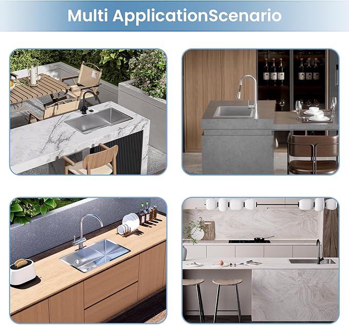 30 inch Undermount Handmade 18 Gauge Single Bowl Stainless Steel Kitchen Sink with Accessories