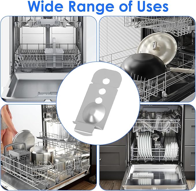 2 Pcs DD98-01051C Dishwasher Mounting Bracket Kit Compatible with Samsung DW80R9950US/AA Models, for Granite Countertops, Essential Installation Hardware and Dishwasher Parts