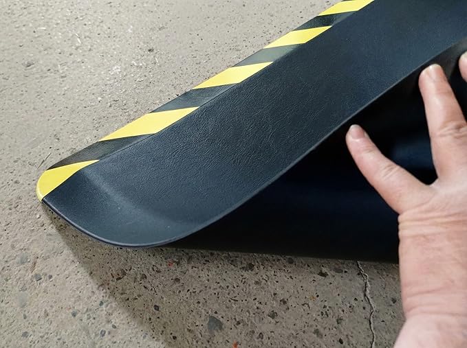 Rhino Mats, Anti-fatigue Mat Industrial, Ergonomic Safety Yellow Floor Mat, 2’ x 3’, Non-Slip Workstation Industrial Floor Mat for Back Pain