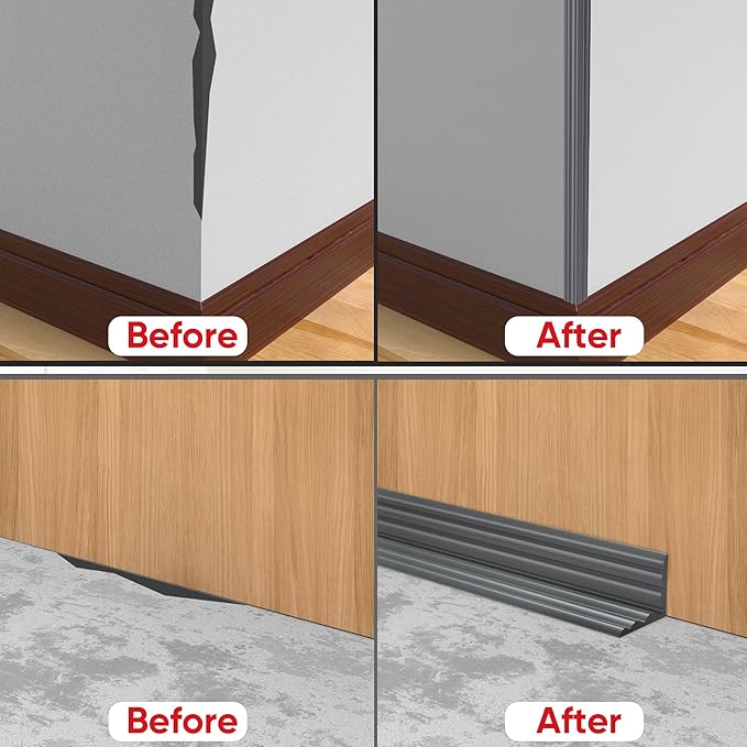 Wall Corner Protector Peel and Stick Wall Molding Trim Flexible Corner Guard Edge Protector Inside & Outside Corner Guard Strip for Wall Edge Ceiling Countertop