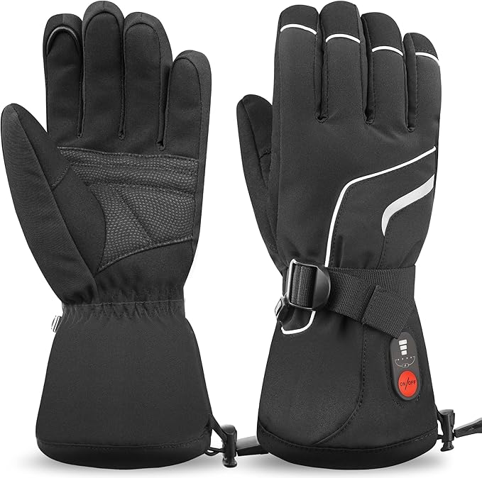 SAVIOR HEAT Heated Gloves, Unisex Rechargeable Battery Powered Electric Heating Glove for Winter Outdoor