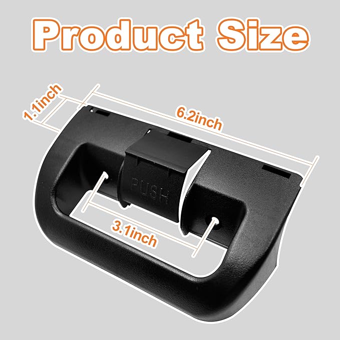 3851174023 Refrigerator Door Handle Replacement for Dometic Fridge Upper and Lower Doors, Compatible with Models DM2652, DM2662, DM2663, DM2852, DM2862, RM2652, RM2663, RM2852, RM3662. Black