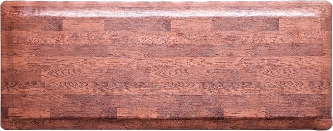 Rhino Mats, Softwoods Anti Fatigue Floor Mat, Commercial Grade Kitchen Mat, Standing Desk Mat, Office, Garage or Anywhere, Standing Comfort. (Oak, 3' x 15' x 7/8")