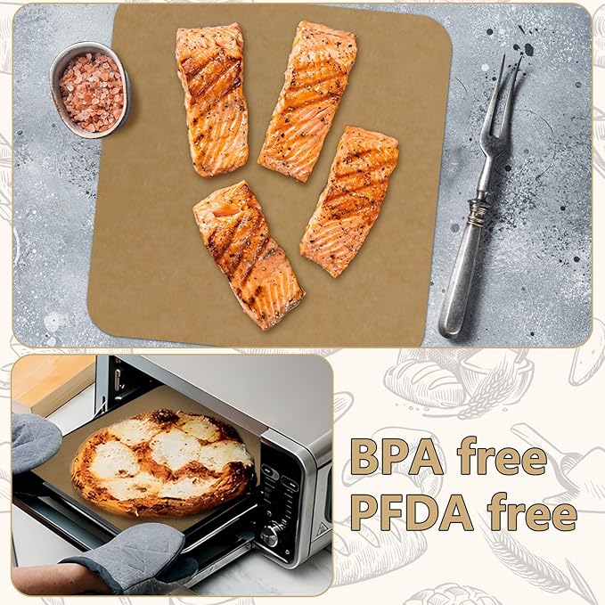 120 Sheets 12 inch Air Fryer Parchment Paper Squares,Non Stick Baking Disposable Paper Liner Compatible with Ninja Foodi SP101 SP201 SP301 SP351,Pre Cut Unbleached Parchment Paper for Toaster Ovens