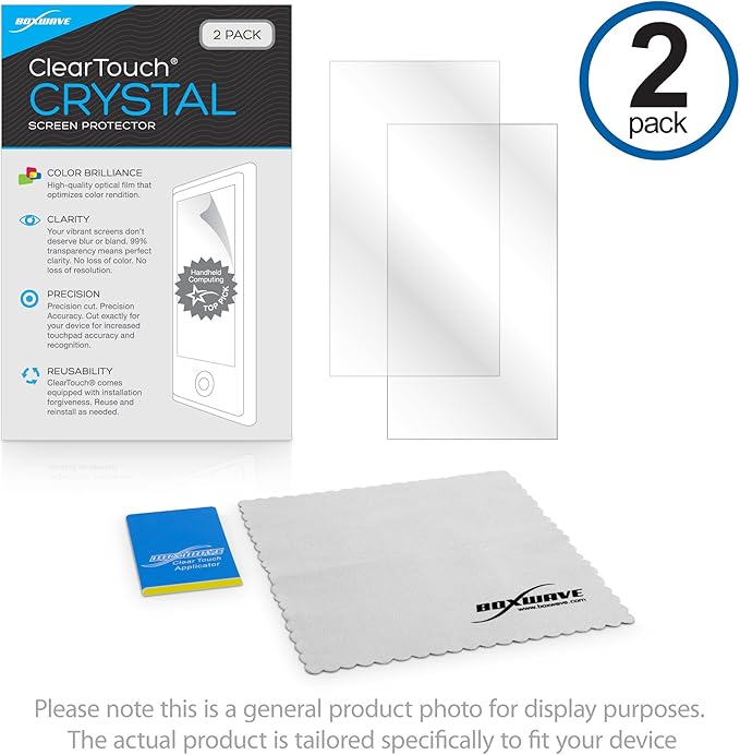 BoxWave Screen Protector Compatible with Revolution Cooking InstaGLO R90 Toaster - ClearTouch Crystal (2-Pack), HD Film Skin - Shields from Scratches