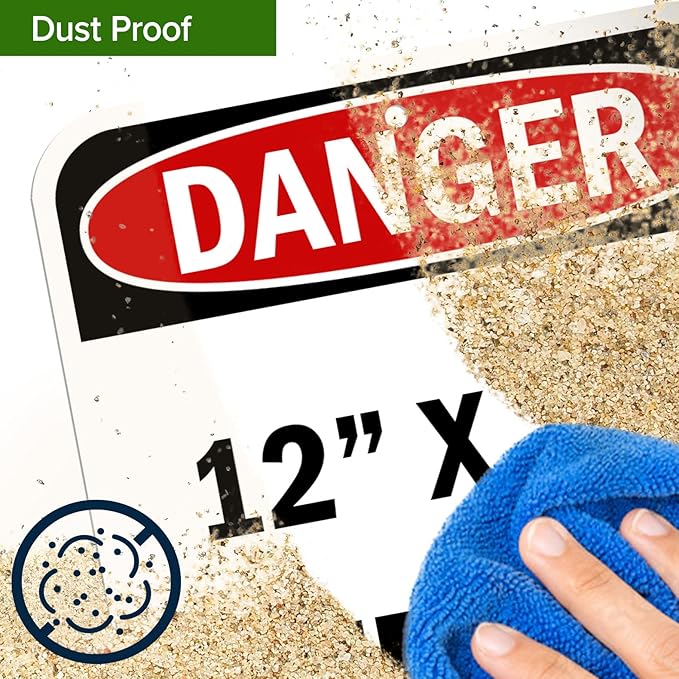 Custom Danger Sign, OSHA Sign, 12x18 Inches, Rust Free .063 Aluminum, Fade Resistant, Made in USA by My Sign Center