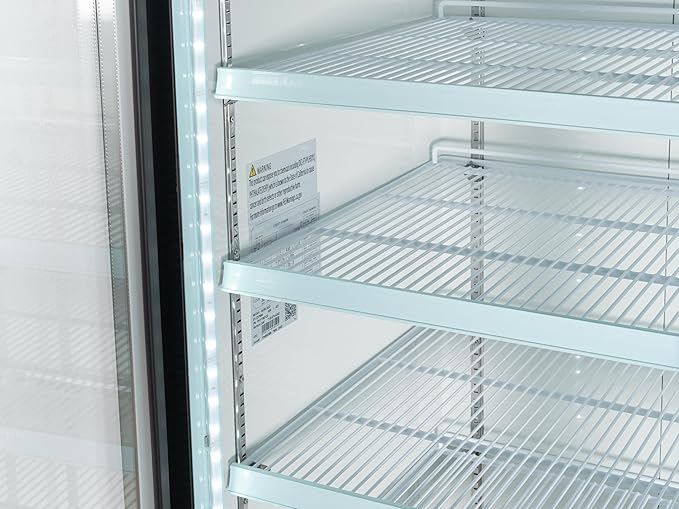 KoolMore - MDR-3GD Koolmore 78 1/4" Commercial Glass 3 Door Display Refrigerator Merchandiser - Upright Beverage Cooler with LED Lighting - 53 Cu. Ft. Black