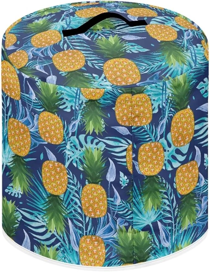 Pineapple Kitchen Appliance Cover for 8 qt Pressure Cooker,Small Appliance Dust Cover for Electric Pressure Cooker/Air Fryer/Rice Cooker/Steamer/Toaster/Oven,Washable