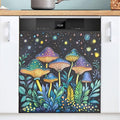 Dishwasher Magnet Cover, Mushrooms Magnet Sticker Fridge Panel Decal for Home Kitchen Decor, 23x26in