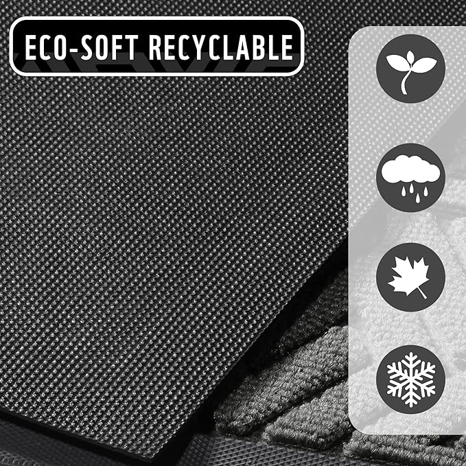 Yimobra Doormat Outdoor Entrance 29.5x17, All-Weather Waterproof Outdoor Mats for Front Door, Non Slip Welcome Door Mat for Patio Proch Outside Entryway Indoor, Gray