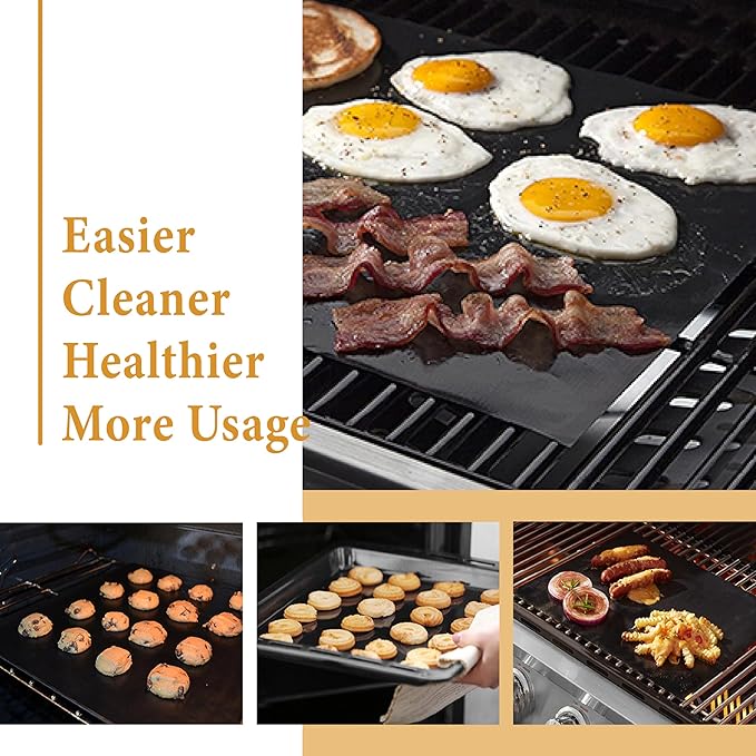 Oven Liners for Bottom of Oven, Large Thick Heavy Duty 100% Non-stick Reusable Teflon Oven Mat,Baking Mat for Electric, Gas, Toaster Ovens, Grills,Kitchen Friendly Cooking Accessory (15.75'' x 13'')