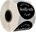 Please Handle with Care Label / 500 Small Business Shipping Stickers / 2" Order Package Envelope Seals/Made in The USA