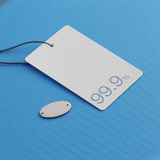 3000 PCS White Blank Merchandise Tags, 1.77 x 2.95 Inches Paper Gift Tags with Hole, Writable Unstrung Hang Tags for Pricing, Labeling, Retail Store, Clothing, Craft Projects, and Party Decorations