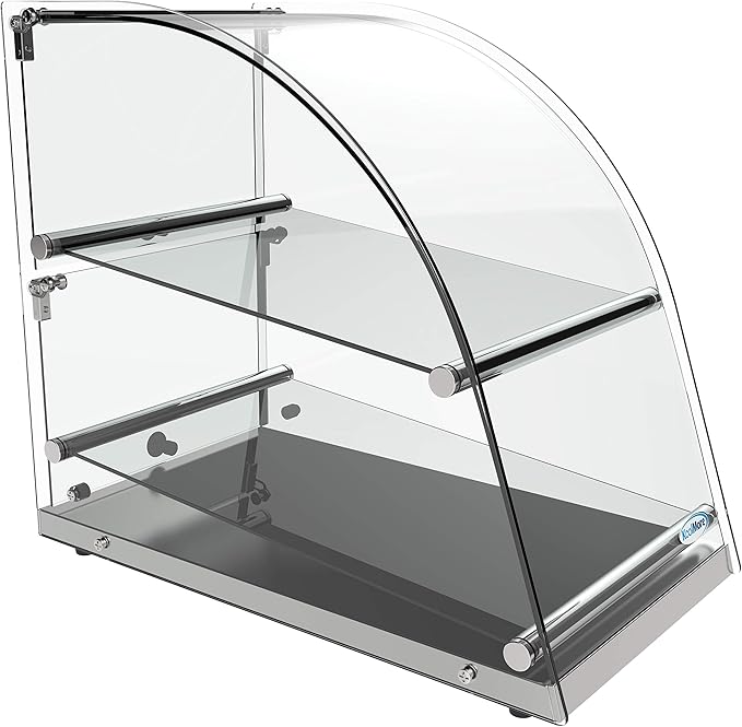 KoolMore DC-2CN Bakery Display Case, 2.4 Cu. Ft - 2 Shelves