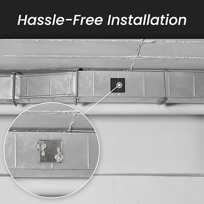 Repa Market 6 x 6 Inch Galvanized Steel Duct Access Door – Airtight Insulated Crawl Space Access Doors - Inspection HVAC Panel with Hinged 2 Clasp Lock Door – Door Access for Ventilation Cleanout