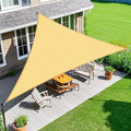 Amagenix Sun Shade Sail 12'X14'X18' Curved Edge Outdoor Shade Canopy Sand Breathable 95% UV Block Shade Cloth for Patio Garden Backyard (We Make Custom Size)