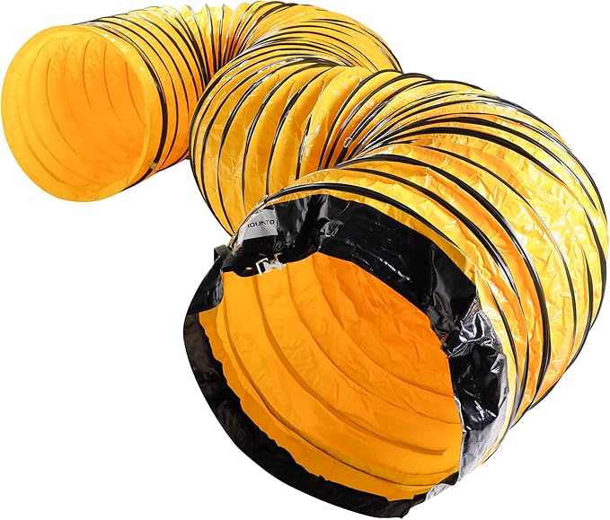 MOUNTO 25FT PVC Flexible Duct Hosing for Exhaust Fan (36inch)