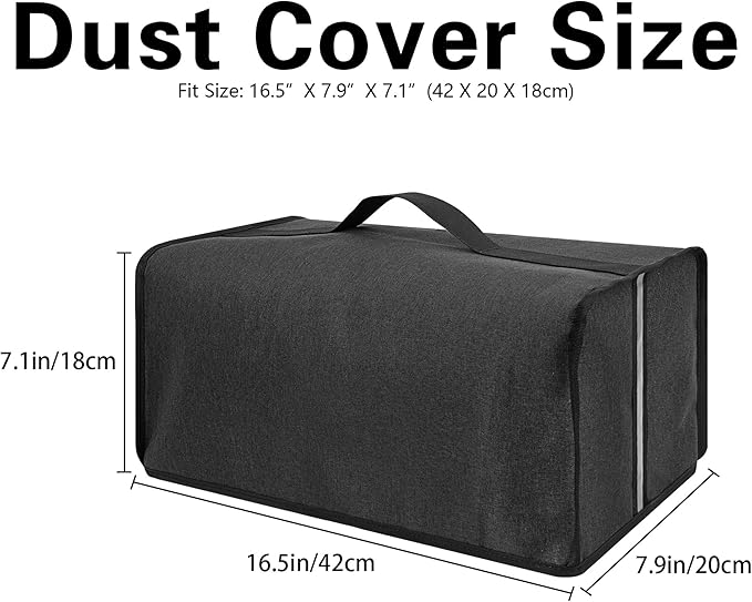 Toaster Cover Compatible with Mueller UltraToast 4 Slice MT-110ss/Elite Gourmet ECT-3100 Long Slot 4 Slice Toaster,Waterproof Heatproofant Dustproof Protective Case Heavy Duty Cover-Dark Grey