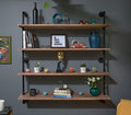 Floating Bookshelf Shelves Industrial Pipe Shelving Floating Pipe Shelf with Wood Planks 48 inch Industrial Wall Shelves Rustic Hanging Bookshelf Farmhouse Kitchen Shelving