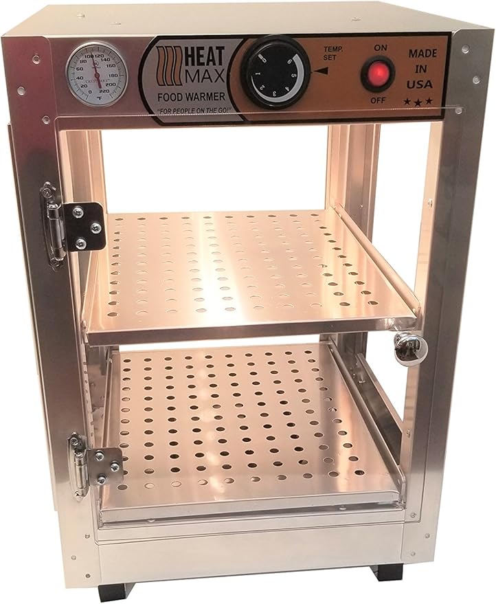HeatMax Commercial Food Warmer Pizza Pastry Hot Countertop Display Case 14x14x20