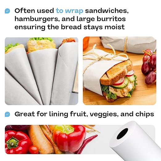 Freezer Paper Roll 36" x 1800" (150 feet) - USA-made White Paper for Freezing Food - Freezer Material with Special Coating for Meat & Fish - Strong Barrier Against Air and Moisture by IDL Packaging
