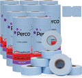 Perco 1 Line Blue Labels - 80 Rolls, 10 Sleeves, 80,000 Blank Price and Date Gun Labels for Perco Lite, X, Plus and Pro 1 Line Price and Date Guns - Made in USA
