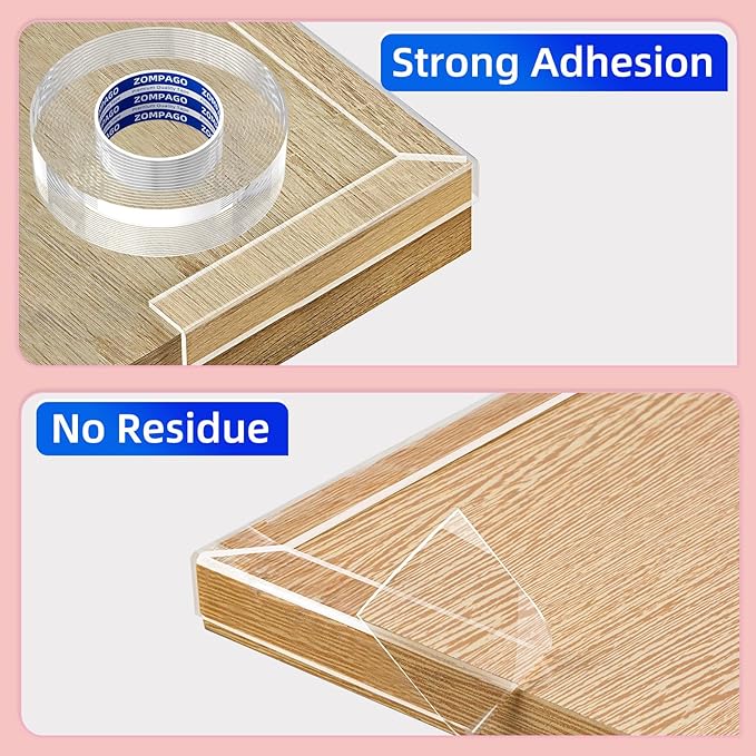 Clear Baby Edge & Corner Protector Strip - 2 Rolls,1.18 in × 9.84 FT Self-Adhesive Safety Bumper, Transparent Anti-Collision Guard for Table,Cabinet, Furniture & Wall | Baby Proofing Essential