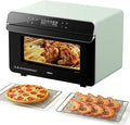 ROBAM Toaster Steam Combi Oven, Countertop Air Fryer 20-in-1 Oven with Convection & Grill, Stainless Steel Interior, 3-Layer Insulated Glass Door, 3 Steam Modes, 30 Built-In Recipes (Green)