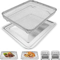 Air Fryer Tray Replacement for Cuisinart TOA-28 AFR-25 Toaster Air Fryer Convection Oven, 11.29 * 9.68'' Non-stick Mesh Air Fryer Steel Basket Wire Rack Accessories Parts, Dishwasher Safe