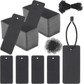 1000 Set Black Price Tags with String, 3.54x1.57Inch Clothing Tags with Safety Pins Writable Label Hang Tag Blank Marking Tag for Clothes Crafts Display Arts Gift Wrapping