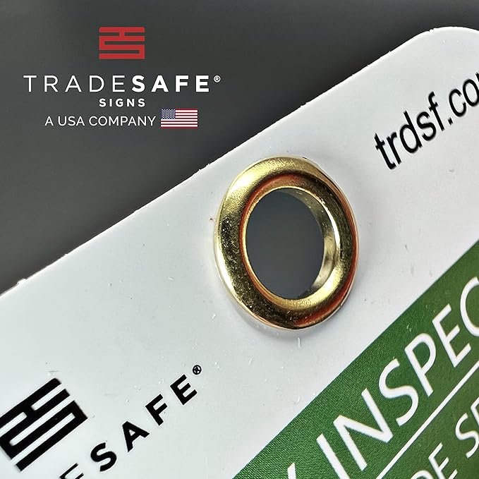 TRADESAFE Bilingual Safety Inspection Tags, Inspección de Seguridad - 30 Safety Tags with 30 Zip Ties, Durable 32 mil Vinyl, Inspection Record Tag for Scaffolds, Ladders, Fire Extinguisher, Machinery