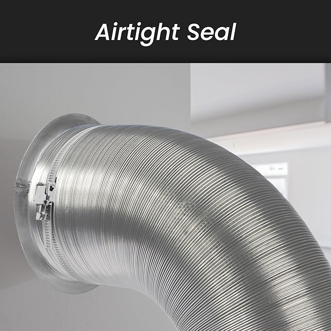 Repa Market 12'' Inch Metal Duct Connector Flange - Air Tight Vent Duct Collar - for Connecting Exhaust, Intake Flex and Straight Ducting - Heating, Cooling Universal HVAC Adapter - Home, Commercial