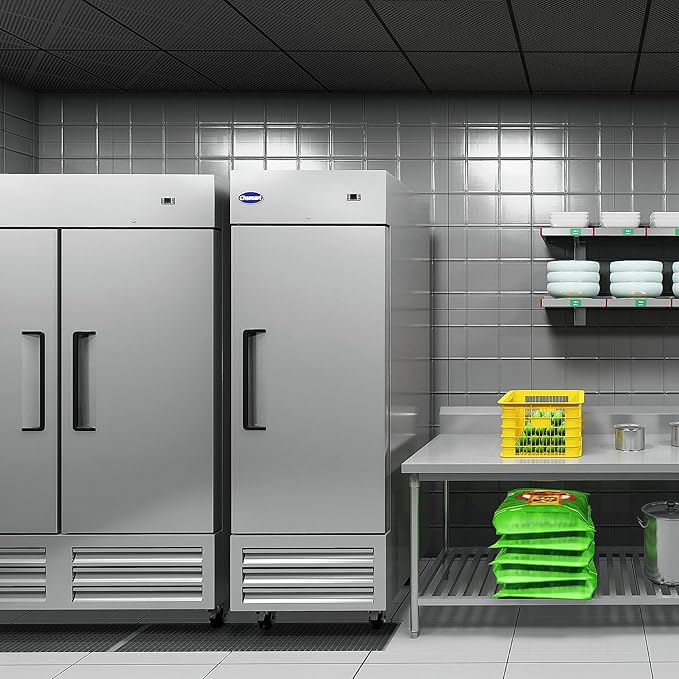 27" W Commercial Refrigerator Single Door 19 Cu.ft Commercial Fridge Fan cooling Stainless Steel Reach-in Refrigerator with Digital Thermostat for Restaurant, Bar, Commercial Use, etc