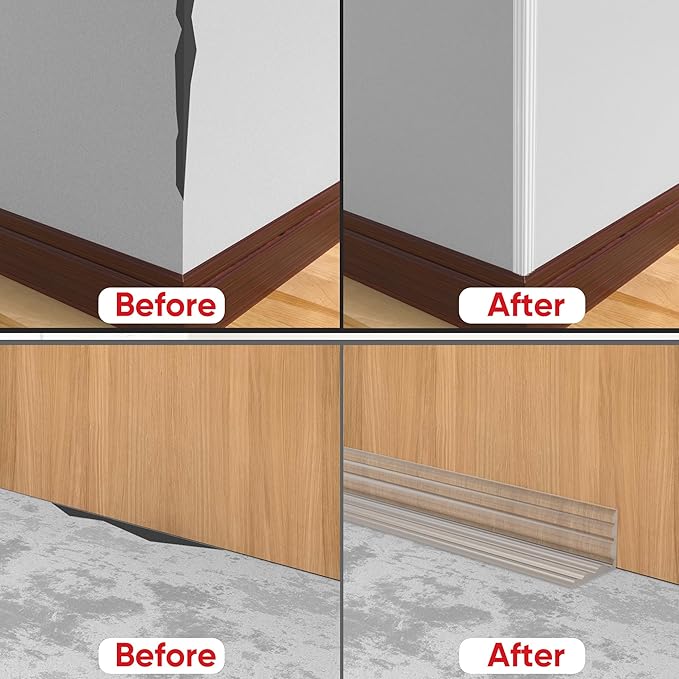 Wall Corner Protector Peel and Stick Wall Molding Trim Flexible Corner Guard Edge Protector Inside & Outside Corner Guard Strip for Wall Edge Ceiling Countertop