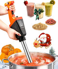 750W Commercial Immersion Blender Brushless DC Motor Hand Held Blenders Heavy Duty Variable Speed Mixer with 21 Inch Removable Shaft 50-Gallon Capacity Multifunction Pro