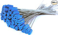 1000 Blue Steel Cable Seals - Metal Tamper Proof Seals Numbered Security Tags - Self-Locking Security Ties for Containers Truck Trailer Tractor Cargo ISO 17712