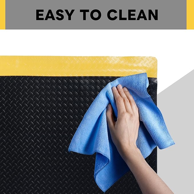 Nisorpa Anti Fatigue Mats Industrial 2' x 6' Ergonomic Standing Mat 15/16" Extra Thick Cushioned Shop Floor Mats Kitchen Mats Heavy Duty Commercial Diamond Plate Support for Leg & Back Pain