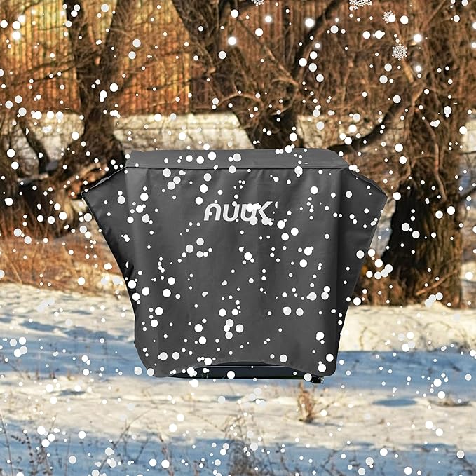 NUUK 20" x 30" Waterproof Outdoor Cooking Station Cover, Heavy Duty UV Resistant BBQ Grill Table Cover for Pizza Oven Cart and Kitchen Prep Island